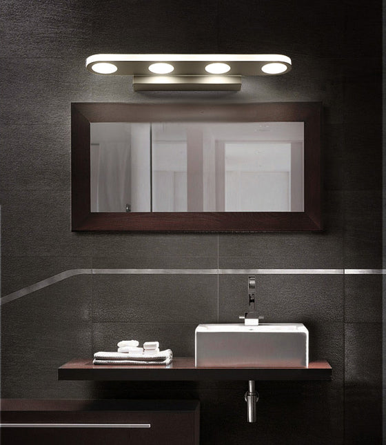 Miroir de vanité moderne nordique Lumière ovale de forme de salle de bain Vanité Lumière au-dessus du miroir