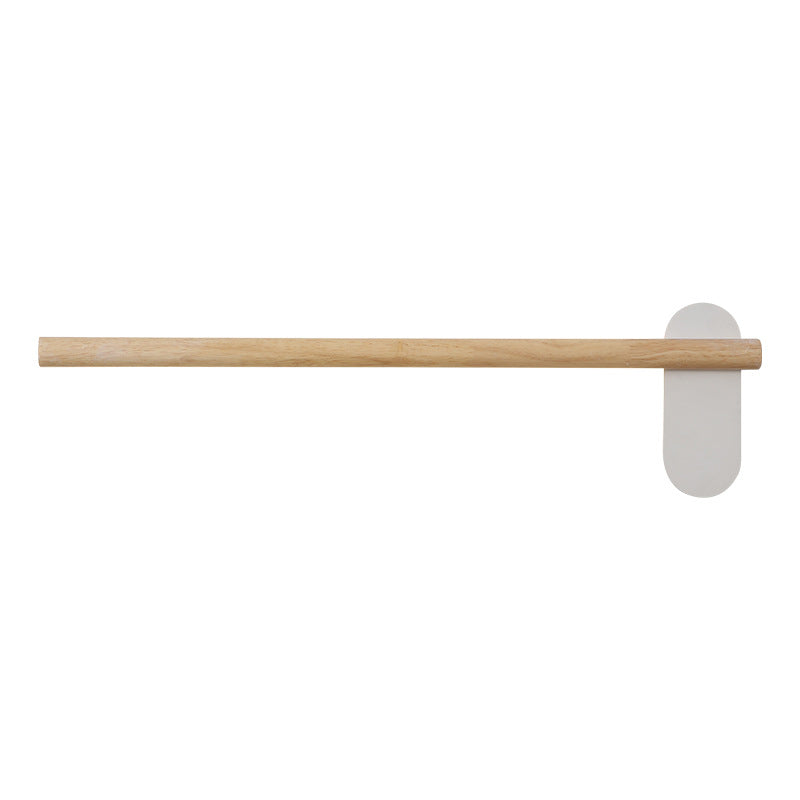 Wooden Round Bar Wall Mounted Vanity Light Nordic Style Vanity Fixture for Bathroom