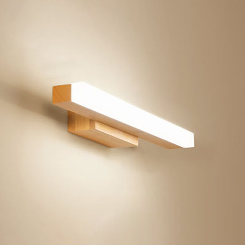 Lampada di vanità per vanità per pareti in legno semplice e nebbia resistente alla vanità