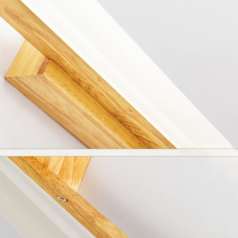 LED houten Noordse spiegel lichtwater en mistbestendige muurwandwandeling voor badkamer