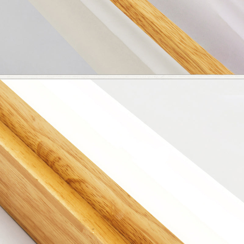 LED houten Noordse spiegel lichtwater en mistbestendige muurwandwandeling voor badkamer