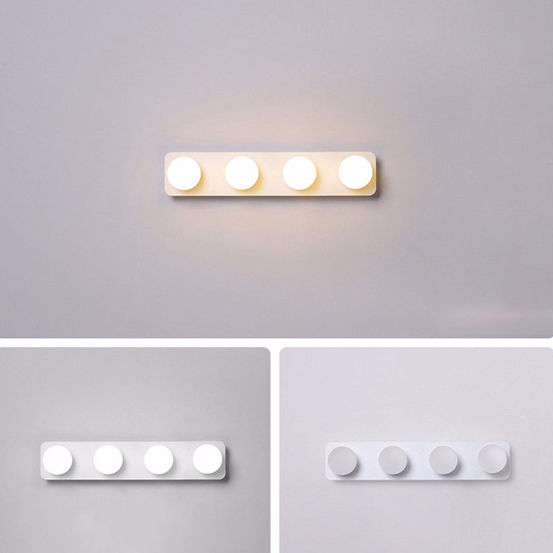 Moderne eenvoudige ijdelheid Mirror Licht LED BALL ACRYL TADE TADHE TADHADE BADKADE LACKING Ideeën