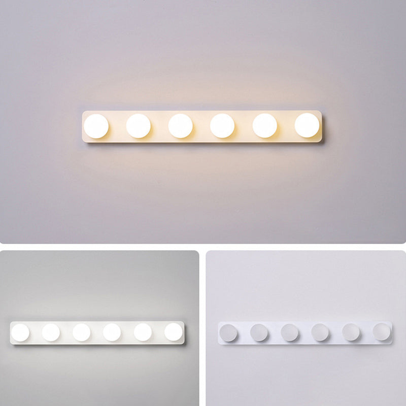 Moderne eenvoudige ijdelheid Mirror Licht LED BALL ACRYL TADE TADHE TADHADE BADKADE LACKING Ideeën