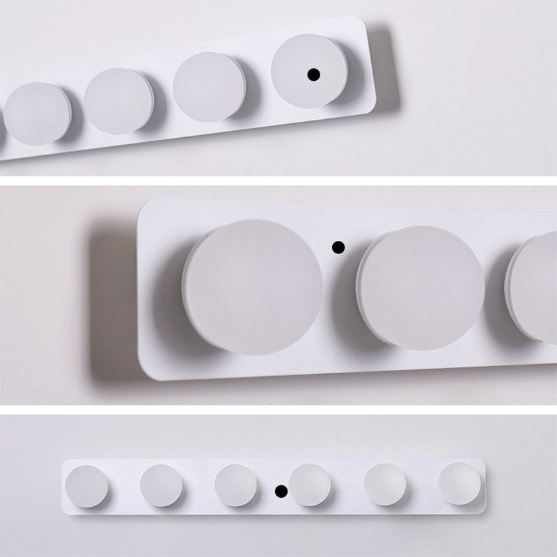 Moderne eenvoudige ijdelheid Mirror Licht LED BALL ACRYL TADE TADHE TADHADE BADKADE LACKING Ideeën