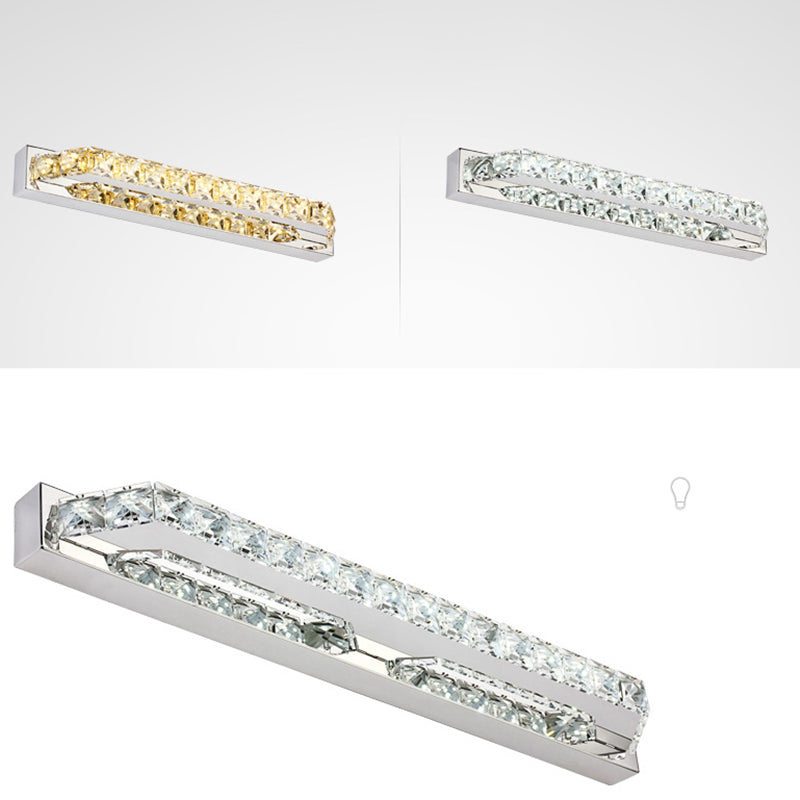Bathroom Decoration Vanity Sconce Light Crystal Shade Wall Mounted Vanity Lights for Mirror Cabinet