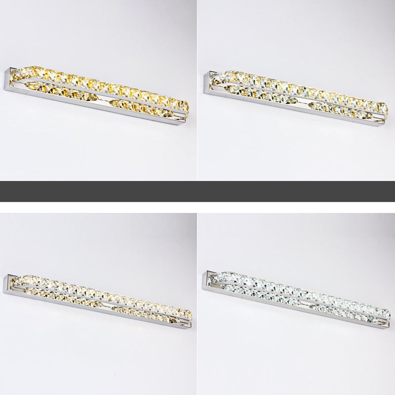 Bathroom Decoration Vanity Sconce Light Crystal Shade Wall Mounted Vanity Lights for Mirror Cabinet