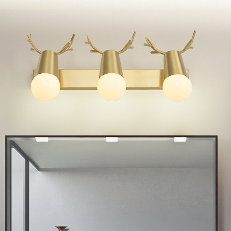 Creative Antlers Bathroom Vanity Fixture American Style Vanity Mirror Lights with Angle Adjustable