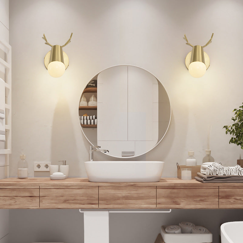Creative Antlers Bathroom Vanity Fixture American Style Vanity Mirror Lights with Angle Adjustable