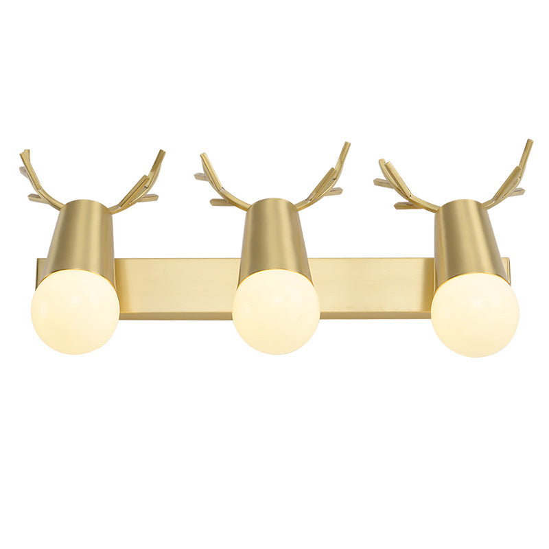 Creative Antlers Bathroom Vanity Fixture American Style Vanity Mirror Lights with Angle Adjustable