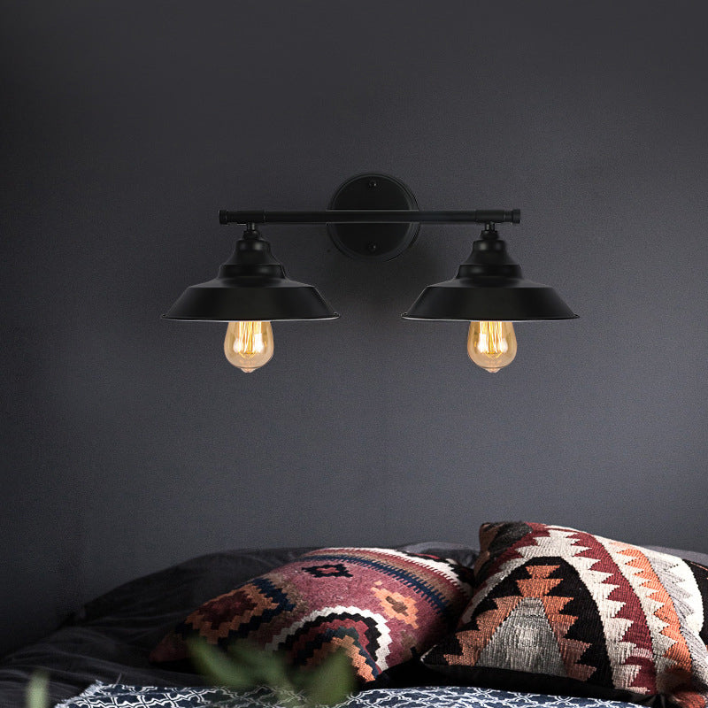 Industrial Metal Vanity Sconce Light Barn Shade Wall Mounted Light for Mirror Cabinet