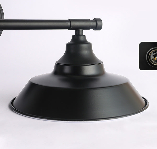 Industrial Metal Vanity Sconce Light Barn Shade Wall Mounted Light for Mirror Cabinet