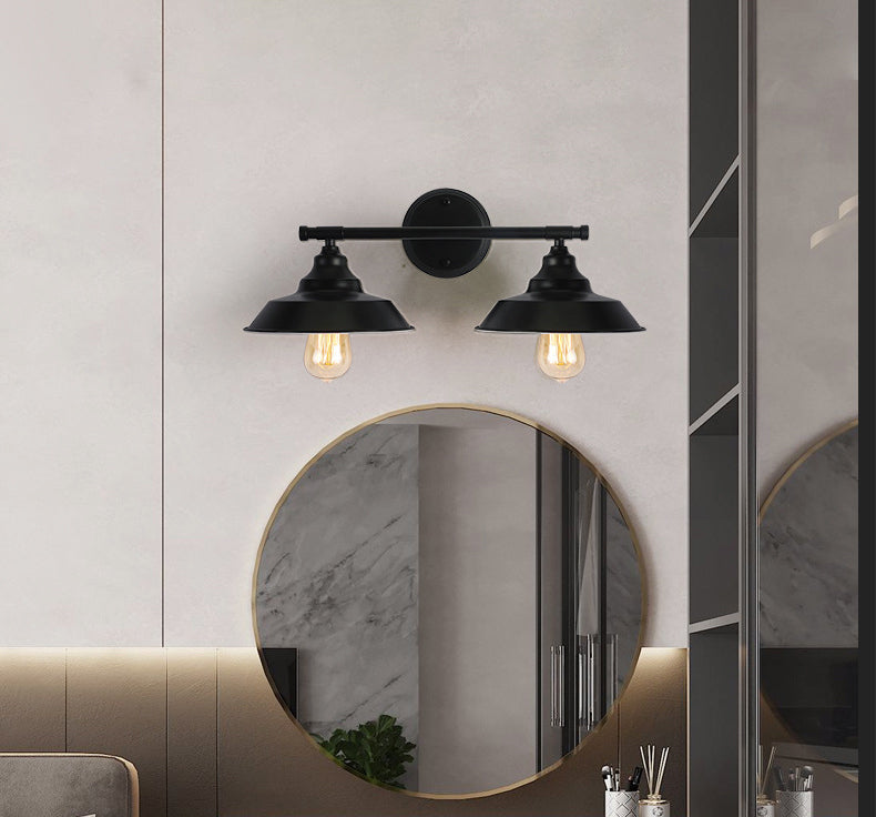Industrial Metal Vanity Sconce Light Barn Shade Wall Mounted Light for Mirror Cabinet