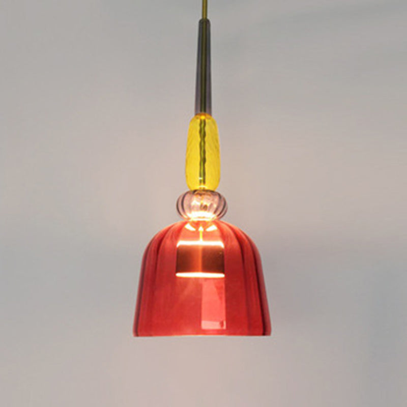 Ultra-Moderne Simplicity Candy Hanging Deckenleuchte Glasfederung Anhänger Licht für das Restaurant