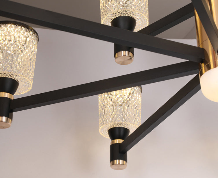 Postmoderne eenvoud cilinder plafond kroonluchter acrylhanglicht voor woonkamer