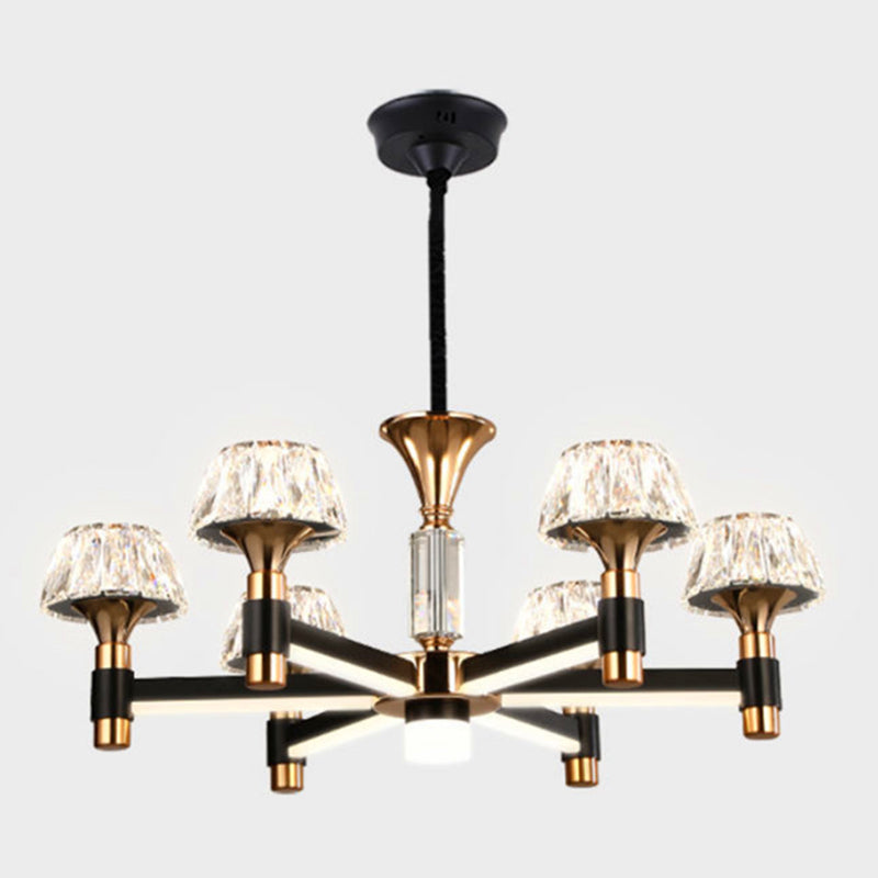 Postmodern Simplicity Radial Chandelier Lights Crystal Pendant Ceiling Lights for Living Room