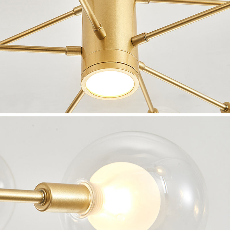 Semplicità postmoderna Simplicity Starburst Apparecchiatura di illuminazione sospesa in vetro Fissature di illuminazione a sospensione per il ristorante