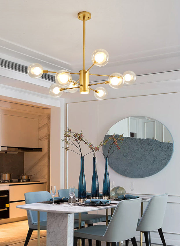 Semplicità postmoderna Simplicity Starburst Apparecchiatura di illuminazione sospesa in vetro Fissature di illuminazione a sospensione per il ristorante