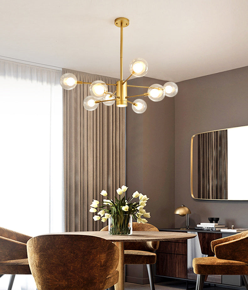 Semplicità postmoderna Simplicity Starburst Apparecchiatura di illuminazione sospesa in vetro Fissature di illuminazione a sospensione per il ristorante