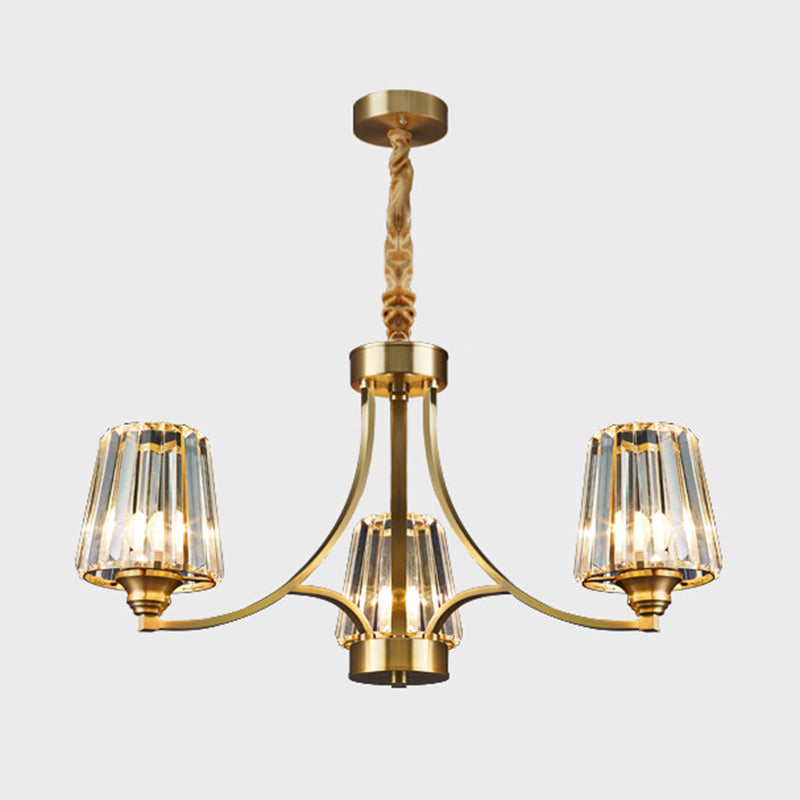 Postmodern Starburst Chandelier Pendant Light Glass Hanging Light Fixtures for Living Room