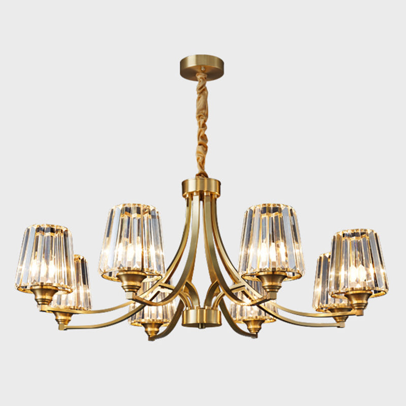 Postmodern Starburst Chandelier Pendant Light Glass Hanging Light Fixtures for Living Room
