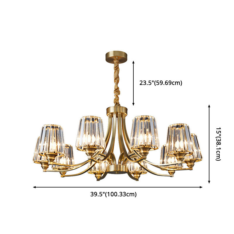 Postmodern Starburst Chandelier Pendant Light Glass Hanging Light Fixtures for Living Room