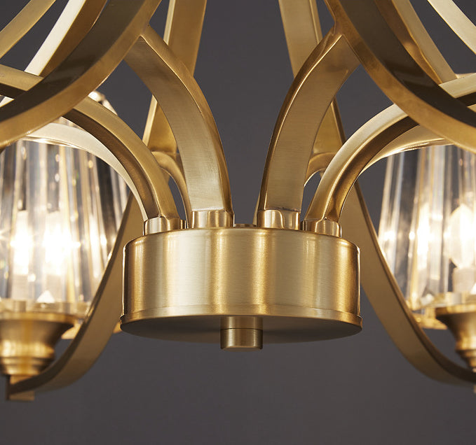 Postmodern Starburst Chandelier Pendant Light Glass Hanging Light Fixtures for Living Room