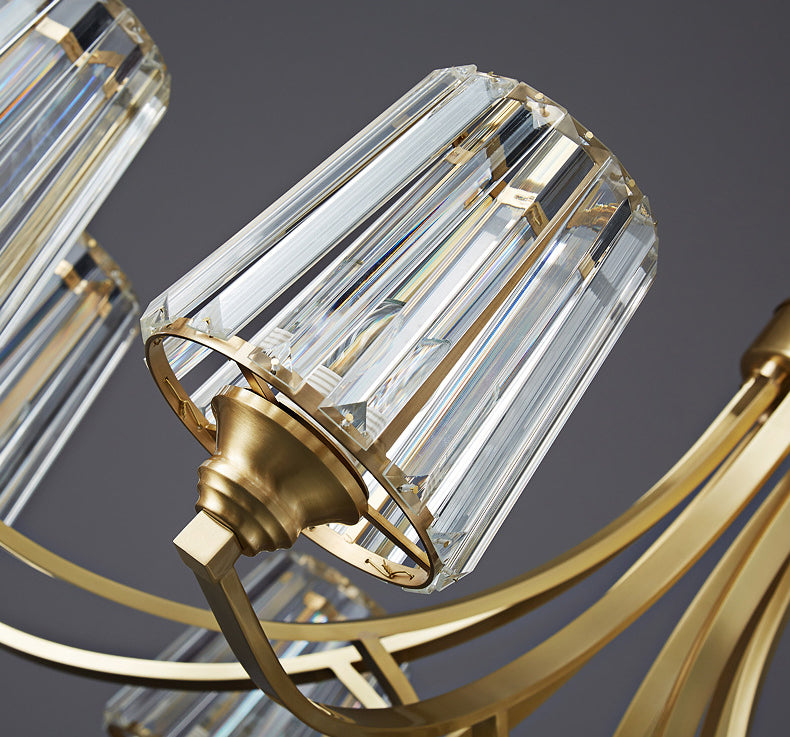 Postmodern Starburst Chandelier Pendant Light Glass Hanging Light Fixtures for Living Room