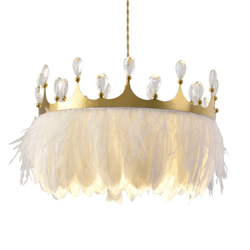 Fissature per illuminazione a sospensione a corona ultra-moderna lampada appesa con cavo sospeso per camera da letto