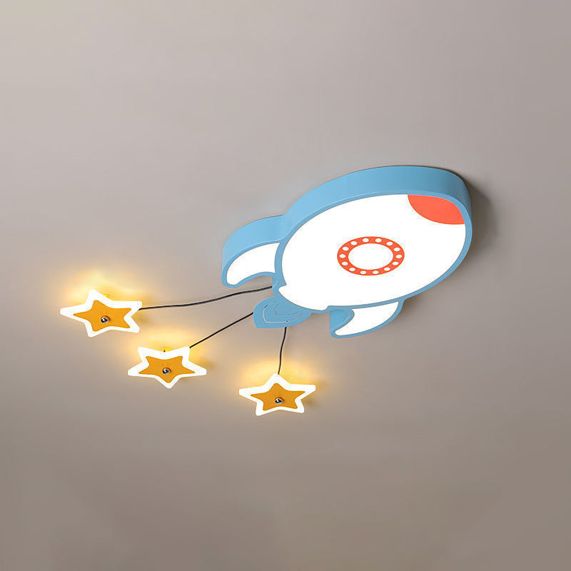 Nouveauté dessin animé encastré lumière LED enfants Style métal chambre plafonnier