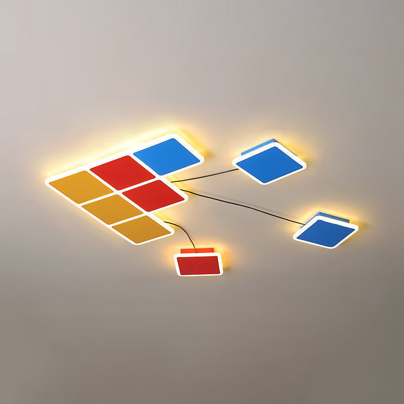 Novelty Cartoon Flush Mount LED Light Kids Style Metal Bedroom Ceiling Light Fixture