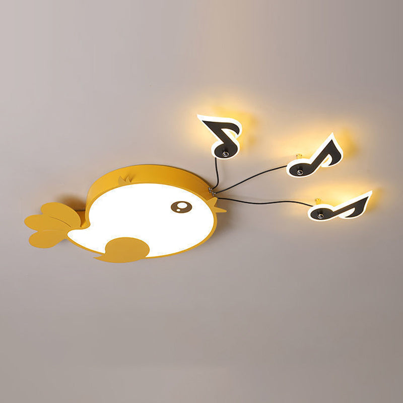 Nouveauté dessin animé encastré lumière LED enfants Style métal chambre plafonnier