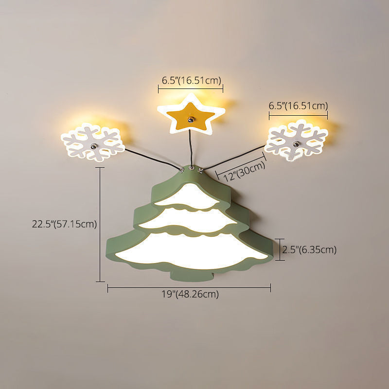 Novelty Cartoon Flush Mount LED Light Kids Style Metal Bedroom Ceiling Light Fixture