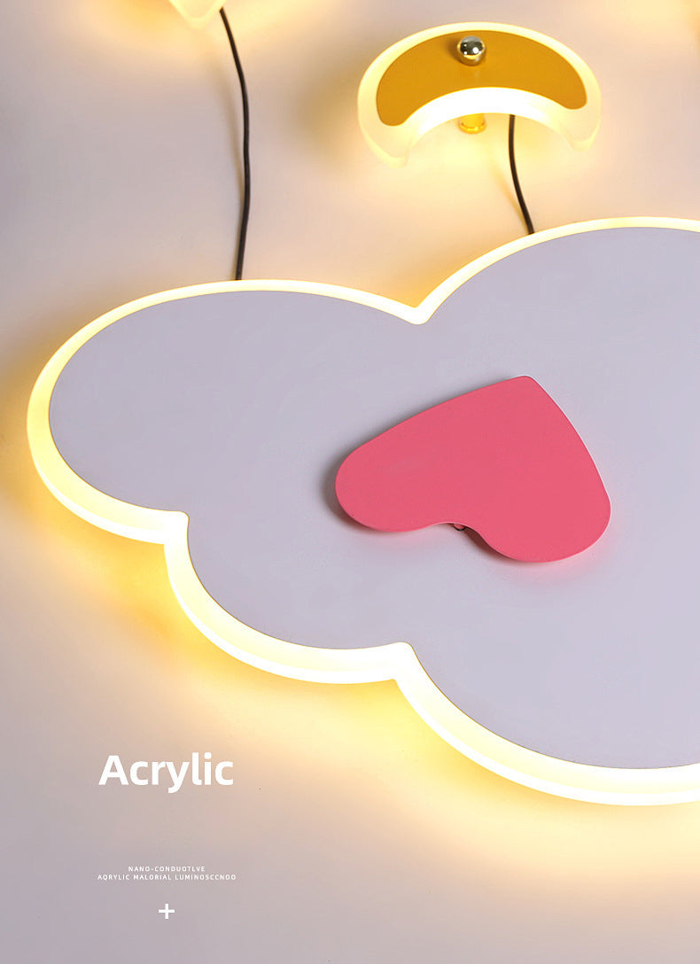 Novelty Cartoon Flush Mount LED Light Kids Style Metal Bedroom Ceiling Light Fixture