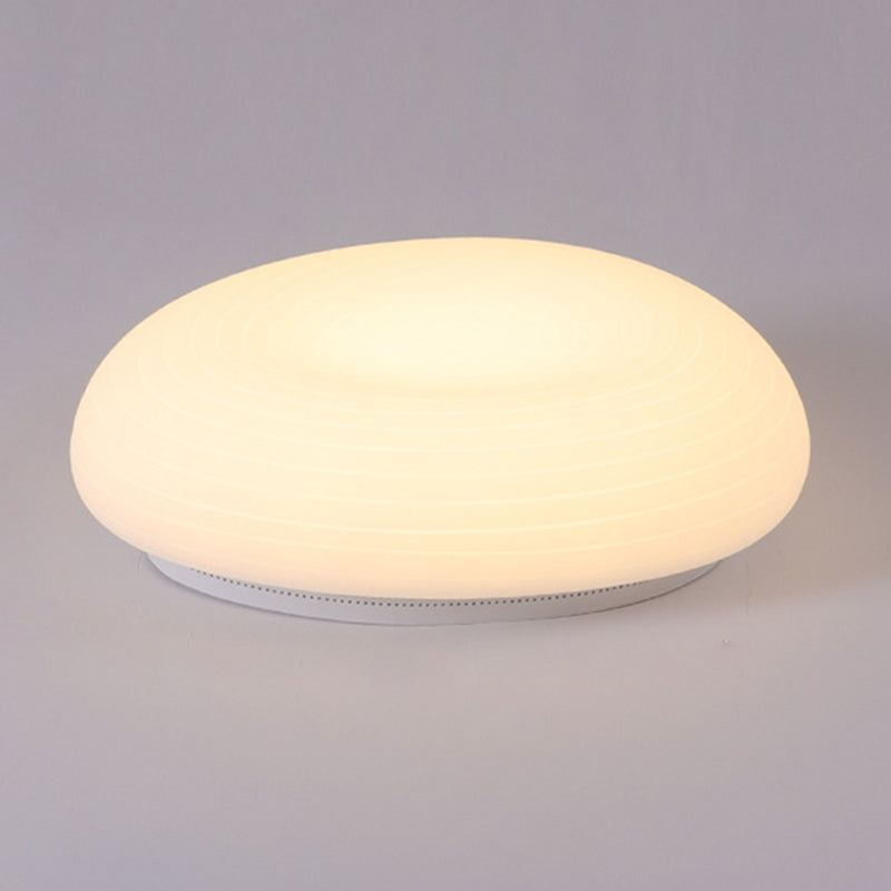 Kunststof kiezelvormige inbouw Cartoon LED witte plafondlamp voor slaapkamer