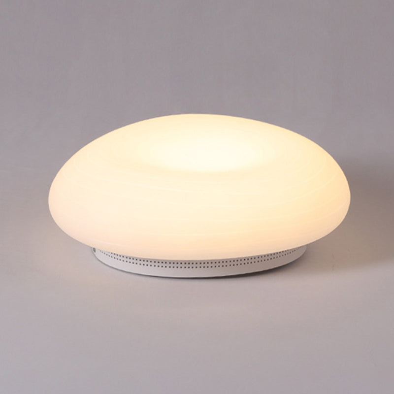 Plafonnier LED blanc en forme de galet en plastique, plafonnier encastré pour chambre à coucher