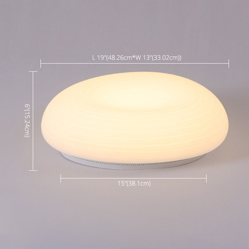 Kunststof kiezelvormige inbouw Cartoon LED witte plafondlamp voor slaapkamer