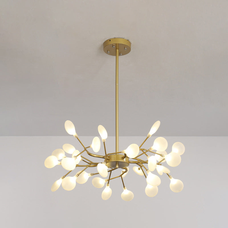 Lampadario a sospensione post-moderna lampadario leggero a soffitto in vetro per soggiorno