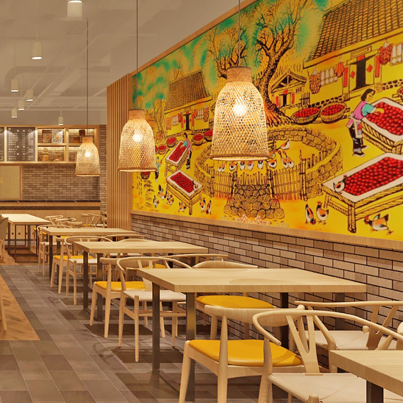 Tromba Terchetta Light High Light Appeding Bamboo 1 Bamboo 1 Bulb 10 "/12"