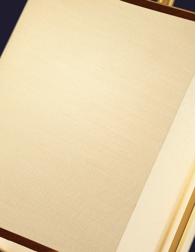 Minimalist Rectangular Pendant Lamp Fabric 1 Head Diner Hanging Light with Frame in Gold