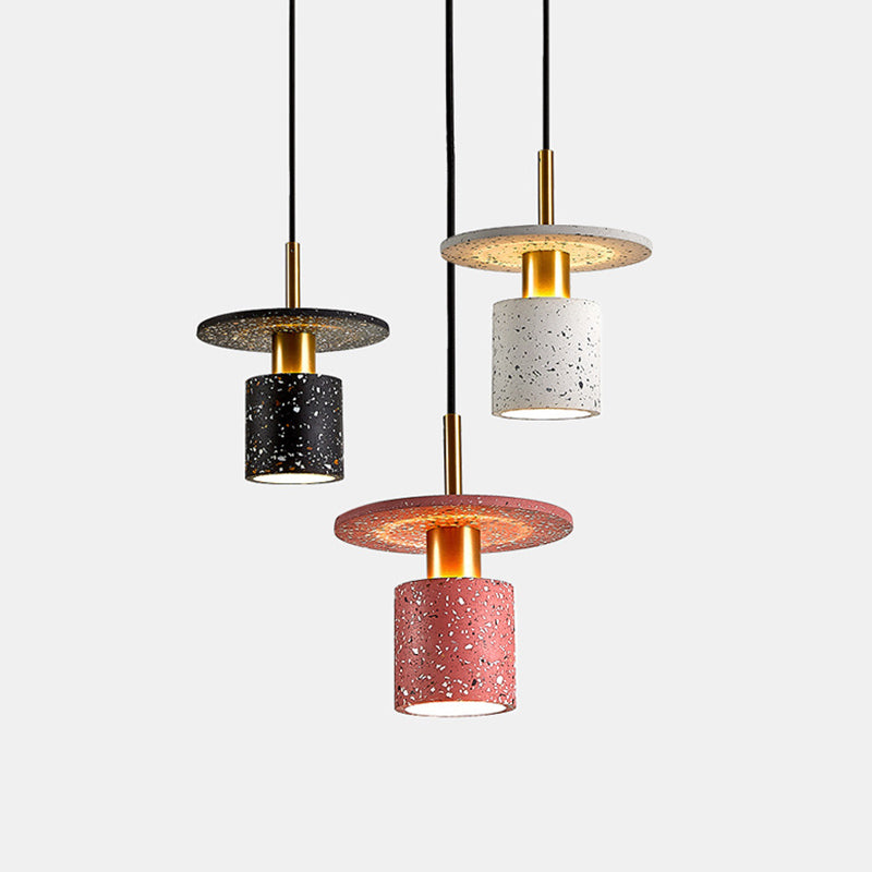 Luce a sospensione a forma di cappello da terrazzo Luce a soffitto a bulba singola per barre da cucina