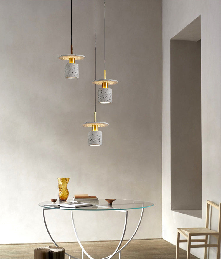 Luce a sospensione a forma di cappello da terrazzo Luce a soffitto a bulba singola per barre da cucina