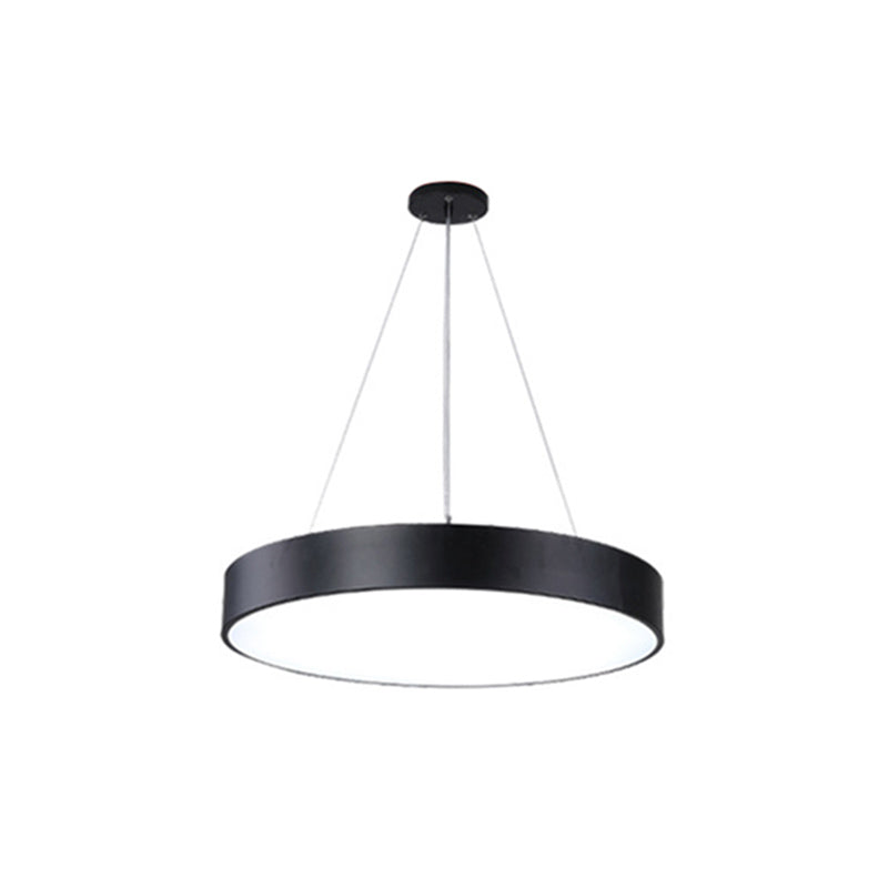 Lampada rotonda Black Lampada rotonda LED Minimalist LED Impiccamento per l'ufficio