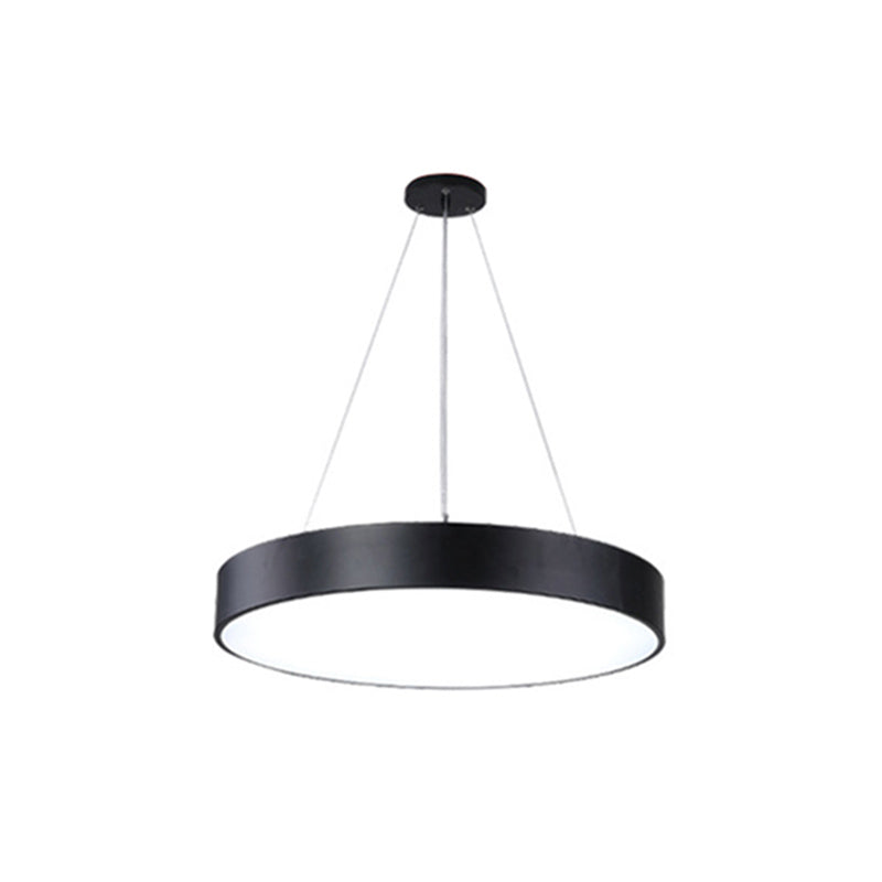 Lampada rotonda Black Lampada rotonda LED Minimalist LED Impiccamento per l'ufficio