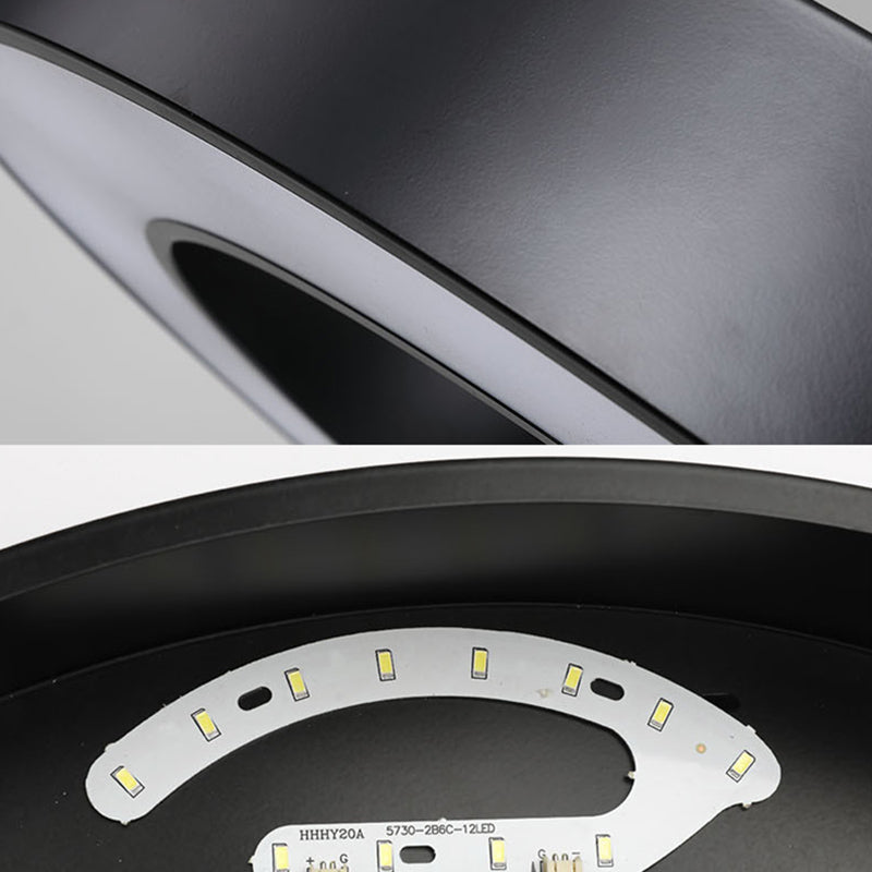 Lampada rotonda Black Lampada rotonda LED Minimalist LED Impiccamento per l'ufficio