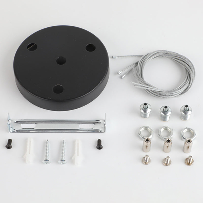 Illuminazione a sospensione circolare in stile nordico finitura in legno da ufficio in metallo luce a sospensione