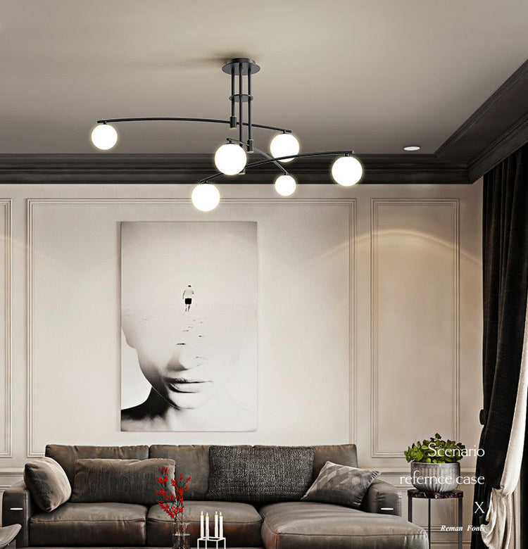 Tiered Opaline Glass Island Light Simple Style Ceiling Suspension Lamp for Living Room