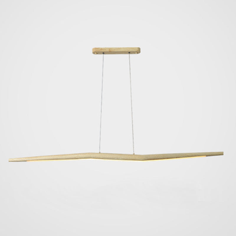 Lampada a soffitto in metallo a forma di ramoscello Lampada dell'isola LED minimalista per il ristorante