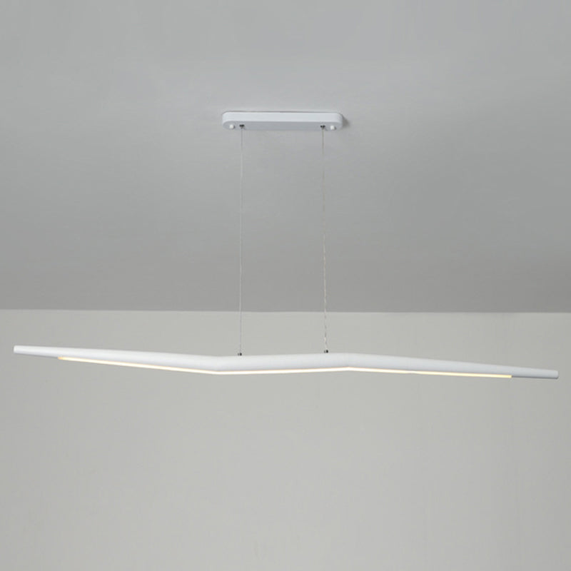 Twig Shaped Metal Ceiling Lamp Minimalistic LED Island Light Fixture for Restaurant