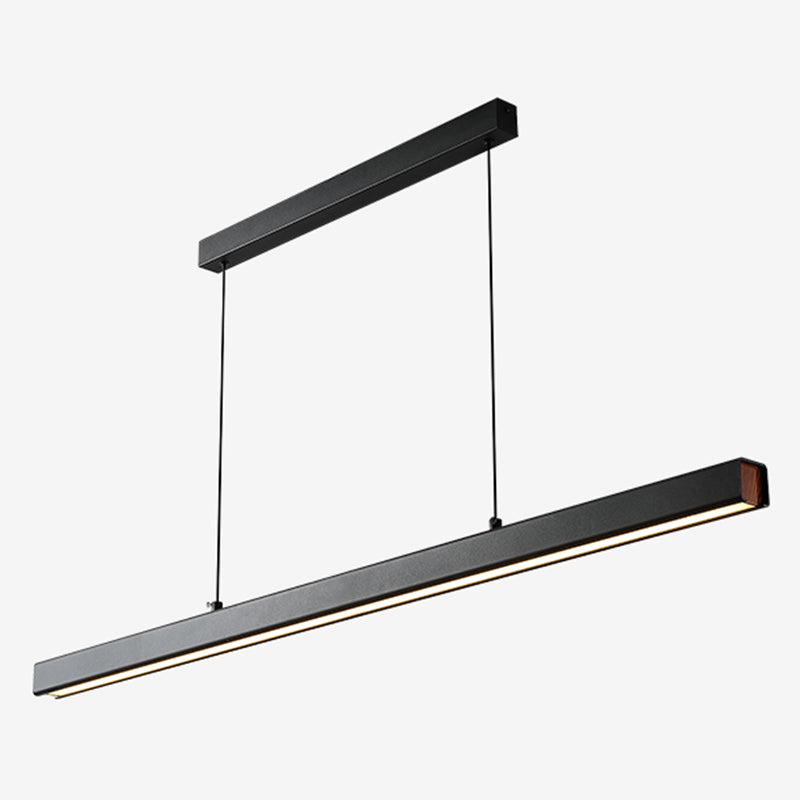 Modern Minimalism Linear Island Hangluchting LED LED Metal Island Plafond Light voor eettafel