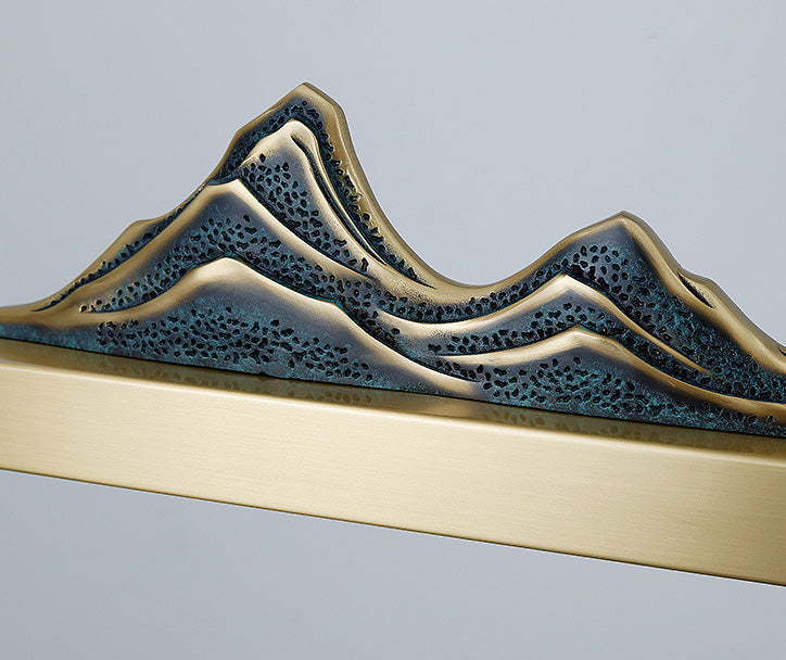 Chinese Luxurious Gold LED Island Pendant Lighting Metal Linear Island Ceiling Light for Tearoom